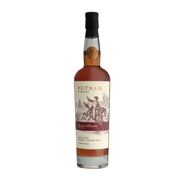 An image of a 750mL bottle of Putnam Red Wine Barrel Finish Rye Whiskey