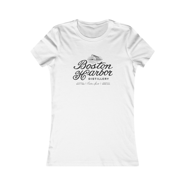 An image of a Women's Boston Harbor Vintage T-Shirt in White