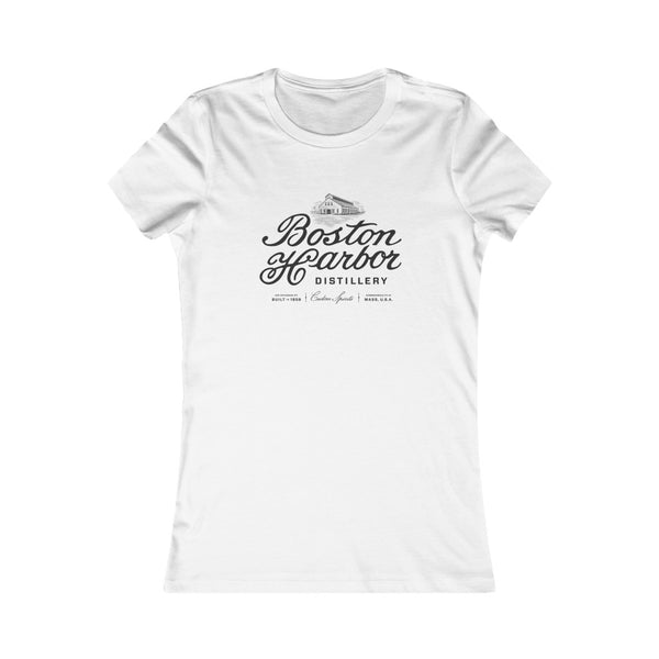 An image of a Women's Boston Harbor Vintage T-Shirt in White