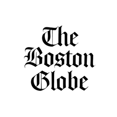 The Boston Globe logo in black